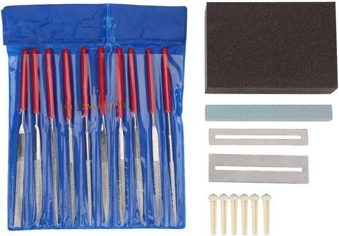 Grinding Tool, Guitar Bridge Saddle Nut Files Set with Grinding Stone Screw Nuts Tool Care Kit Accessory in Saudi Arabia