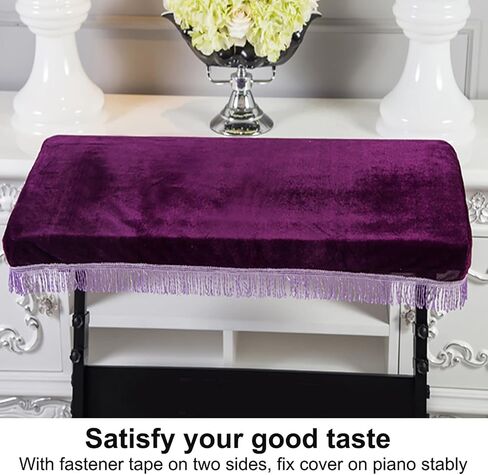 61/88 Key Electric Piano Cover, Decorative Keyboard Cover, Gold Velvet Electric Piano Dust Cover(61key-) in Saudi Arabia