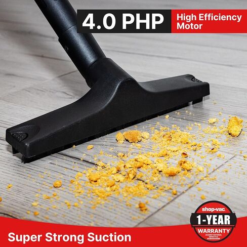 SHOP-VAC 3 GALLON 4.0 HP VACUUM WET/DRY مع وظيفة منفاخ ، خزان من الفولاذ المقاوم للصدأ ، فراغ متجر محمول مع عجلات ، يشمل المرشحات والخرطوم والملحقات ، مثالية للمرآب وورشة العمل in Kuwait