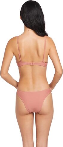 Volcom Women's Pimplicifich Crop Bikini Top ، Black in Saudi Arabia
