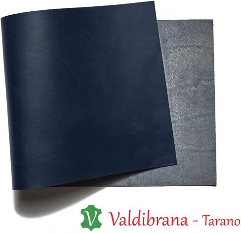 Valdibrana Conceria, Tarano, Italian Vachetta Leather, Panel, Midnight Blue in Saudi Arabia