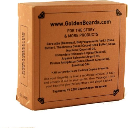 Organic Beard Balm -Big Sur - 60ML - 100% Natural | Jojoba & Argan & Apricot Oil, Patchouli , Lime and Lavender, all our products are 100% Handcrafted & Handmade. Made in Denmark in Saudi Arabia