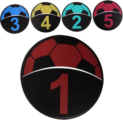 Garneck 5pcs Soccer Training Markers Non- Football Discs for Drills Lightweight and Stackable for Sports Training Soccer Basketball Baseball in Kuwait