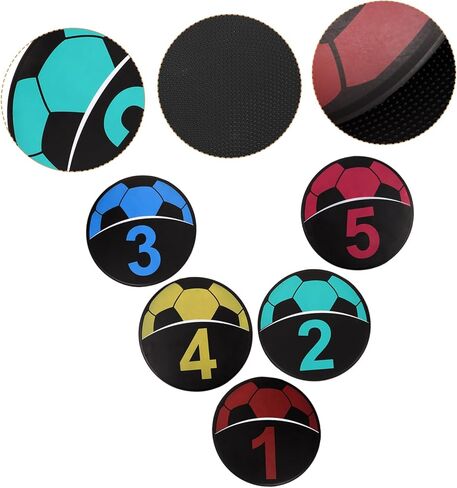 Garneck 5pcs Soccer Training Markers Non- Football Discs for Drills Lightweight and Stackable for Sports Training Soccer Basketball Baseball in Kuwait