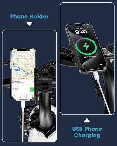 Peak 900W Electric Scooter Adults with Seat, 33 Miles Range, 48V 10.4Ah Removable Li Battery, 20MPH Folding E Scooter with Large Middle Basket, with Phone Holder Ebike for Pets & Cargo, Black in Kuwait