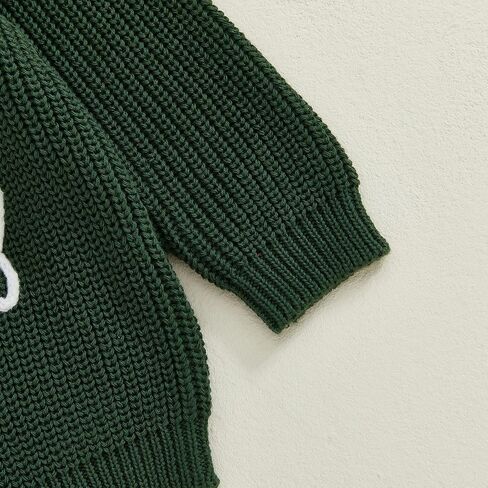 My First Christmas Baby Girl Outfit Infant Chunky Knitted Sweater Oversized Pullover Sweatshirt Xmas Winter Clothes in Saudi Arabia