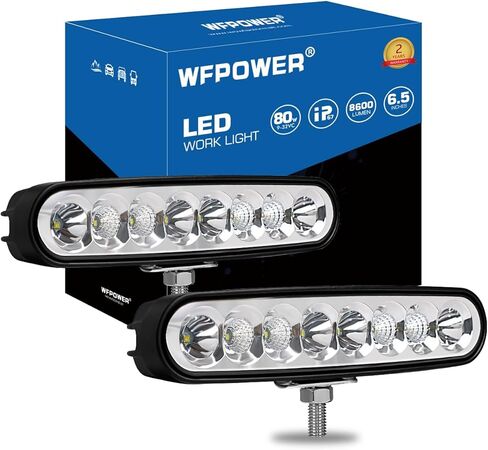 Upgrade LED Boat Lights with On/Off Switch, Super Bright Solid Waterproof Spotlight with Clip on Mount, Dual Power White T-Top 12V Marine Light Bar Spreader for Boat Dock Decking Truck Night Fishing in Kuwait
