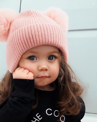 Furtalk Baby Toddler Winter Hat Pom Pom Beanie Girls Boy in Saudi Arabia