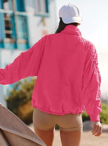 Women's Windproof Waterproof Outdoor Jacket, Fleece-Lined Warm Winter Coat with Multiple Pockets for Hiking & Travel in Saudi Arabia