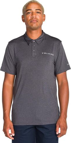 Volcom Men's Hazard Performance Short Sleeve Lightweight Golf Polo, Dark Forest, XX-Large in Saudi Arabia