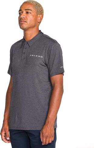 Volcom Men's Hazard Performance Short Sleeve Lightweight Golf Polo, Dark Forest, XX-Large in Saudi Arabia