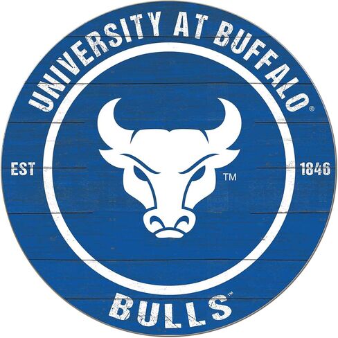 علامة دائرة ملونة لمشجعي KH Sports Buffalo Bulls، مقاس 20 × 20 بوصة، ديكور الثيران للمسكن وغرفة النوم وكهف المروحة وغرفة المعيشة؛ أظهر روح فريقك مع هذه الجامعة الفريدة من نوعها في لوحة فنية جدارية من بافالو بولز in Saudi Arabia