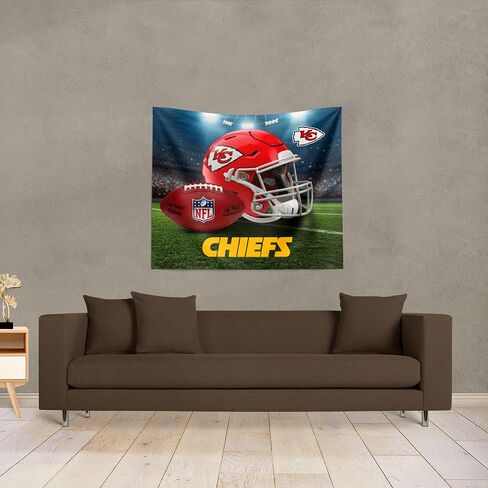 NORTHWEST The Company NFL Kansas City Chiefs ملصق جداري مطبوع، 86.36 سم × 101.6 سم، وقت اللعب، ألوان الفريق in Saudi Arabia
