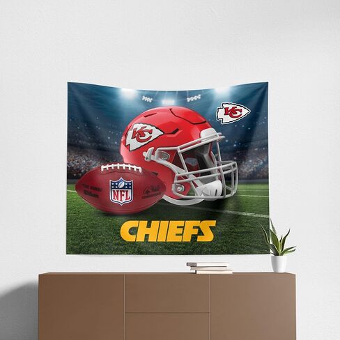 NORTHWEST The Company NFL Kansas City Chiefs ملصق جداري مطبوع، 86.36 سم × 101.6 سم، وقت اللعب، ألوان الفريق in Saudi Arabia