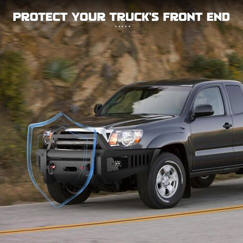 مجموعة الصدمات الخلفية المتوافقة مع Toyota Tacoma 2016-2023 Chrome Back Pumper لـ 3rd Gen Tacoma مع ثقوب مستشعر وقوف السيارات مع ثقوب ضوء الترخيص TO1103127 in Saudi Arabia