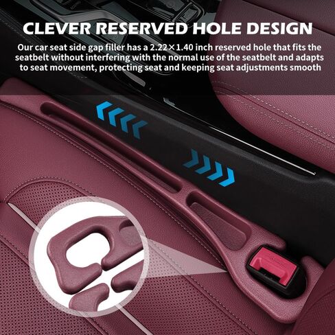 2pcs حشو فجوة السيارة مع فتحات التخزين ، والترقية نسخة من منظم حشو مقعد مقعد السيارة للمفاتيح وحامل الهاتف ، وأغراض متعددة لا يوجد حارس المقعد تجنب العناصر إسقاط in Kuwait