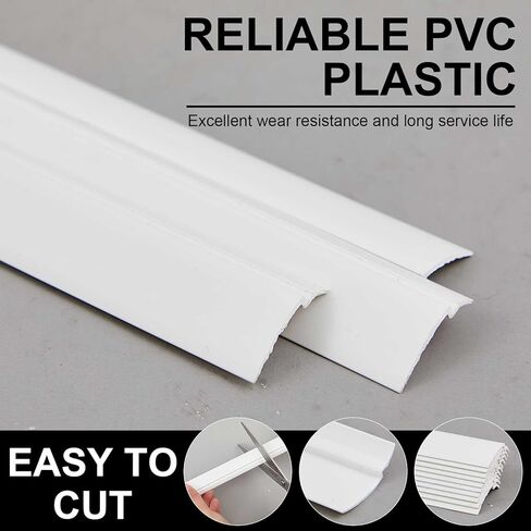 10 Pack 72" Vinyl Snap in Window Glazing Bead Resistant Window Frame Seal Snap in Glazing Bead Vinyl Spline (White) in Kuwait