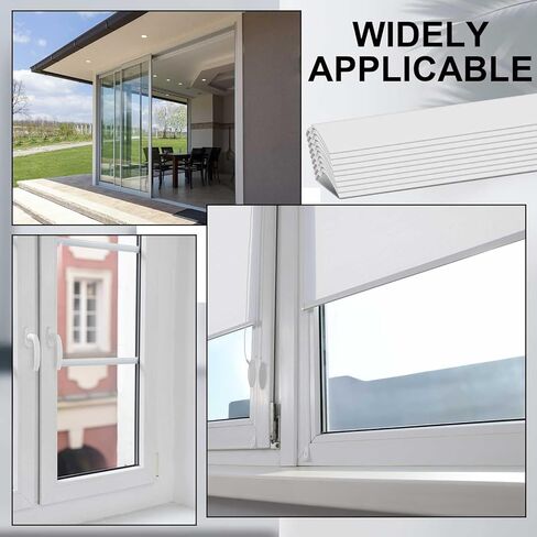 10 Pack 72" Vinyl Snap in Window Glazing Bead Resistant Window Frame Seal Snap in Glazing Bead Vinyl Spline (White) in Kuwait