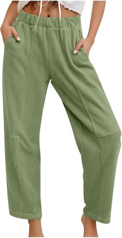 Straight Leg Lounge Pants for Women Fall Casual Sweatpants with Pockets Comfy Travel Work Pants Baggy Running Joggers in Saudi Arabia
