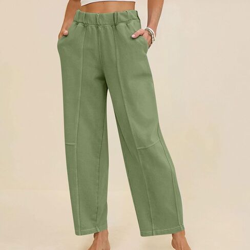 Straight Leg Lounge Pants for Women Fall Casual Sweatpants with Pockets Comfy Travel Work Pants Baggy Running Joggers in Saudi Arabia