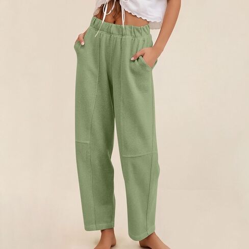 Straight Leg Lounge Pants for Women Fall Casual Sweatpants with Pockets Comfy Travel Work Pants Baggy Running Joggers in Saudi Arabia
