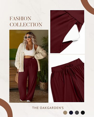 4 حزمة المرأة حجم كبير السراويل صالة واسعة الساق اليوغا السراويل الرباط فضفاض Sweatpants فضفاضة عادية تجريب عداء ببطء in Kuwait