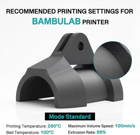 yxpolyer PC Carbon Carbon Fiber PC-CF 50g 1.75mm للطباعة ثلاثية الأبعاد ، والكربون ألياف الكربون in Kuwait