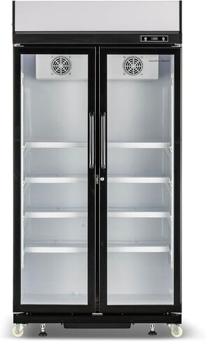 Hamilton Beach HBCB133BLACK, 13.3 Commercial Glass Door Display Merchandiser Refrigerator Cooler, ETL, Black, 13 3 cu ft in Saudi Arabia