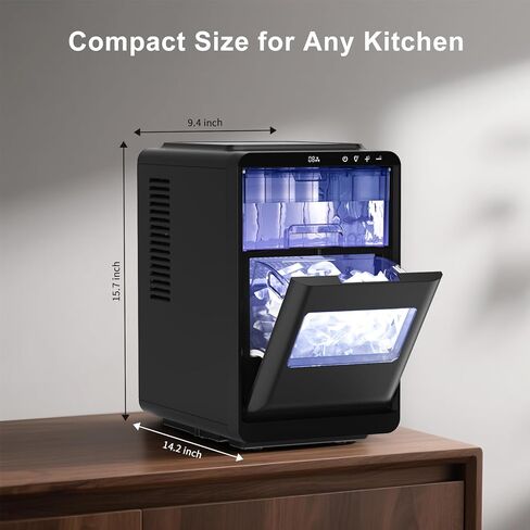 Northair Portable Countertop Ice Maker with 26 lb. Daily Capacity - Red in Kuwait