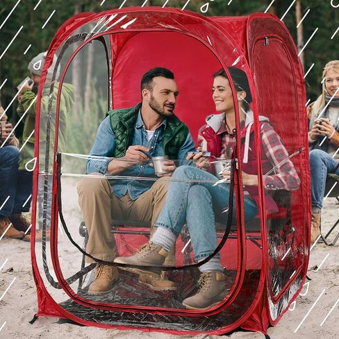 WeatherPod® The Original Shark Tank MyPod™ 1-2 Person Pop-Up Pod - Stay Warm, Dry, and Out of The Sun - Weather Pod for Sports, Rain, or Wind (Royal Blue, 40" L x 40" W x 59" H) in Kuwait