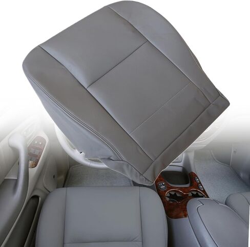 NLQR Front Driver and Passenger Side Bottom and Top Back Replacement Seat Covers Microfiber Leather Gray Compatible with Toyota Sequoia Tundra 2000 2001 2002 2003 2004 2005 2006 in Saudi Arabia