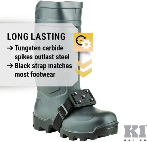 K1 Mid-Sole Ice Cleats - Easily Rotate Traction Cleats for Frequent Indoor/Outdoor Transition, Driving, or Climbing (1 Pair) in Saudi Arabia