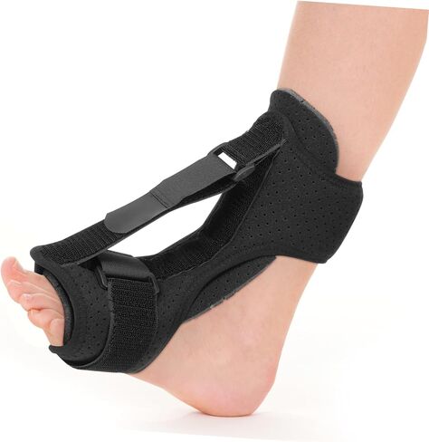 Breathable Ankle Support Brace for Foot Drop and Ankle Sprains Fixed Design for Enhanced Stability and Pain Relief for Active Lifestyles Black in Saudi Arabia