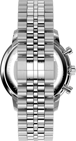 Timex Men's Waterbury Metropolitan 41mm Watch - Black Strap Black Dial Steel Stains Steel in Kuwait