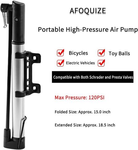 Ultra Light Mini Bike Pump 120PSI Portable in Saudi Arabia