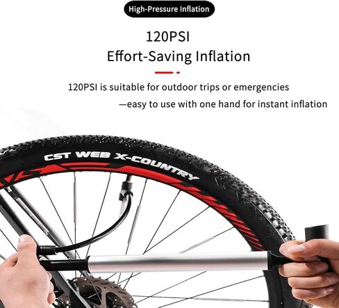 Ultra Light Mini Bike Pump 120PSI Portable in Saudi Arabia