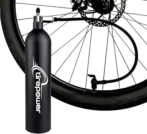 High-Pressure Tubeless Bike Tire Inflator Air Tank - 200 PSI Aluminum Alloy Bicycle Tyre Booster for MTB & Road Bike - Presta/Schrader Compatible in Saudi Arabia
