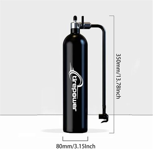High-Pressure Tubeless Bike Tire Inflator Air Tank - 200 PSI Aluminum Alloy Bicycle Tyre Booster for MTB & Road Bike - Presta/Schrader Compatible in Saudi Arabia