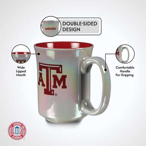 The Memory Company | Licensed NCAA 15oz Iridescent Mug with Logo in Saudi Arabia