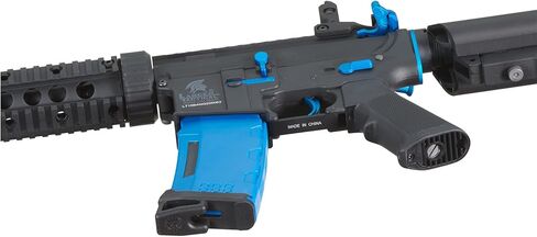 Lancer التكتيكية Gen 2 New Wave M4 SD Carbine نايلون بوليمر Airsoft AEG Gun مع مجلة MidCap عالية السرعة، بطارية، شاحن و1000 طلقة BBS متضمنة in Kuwait