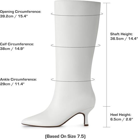 DREAM PAIRS Women's Knee High Kitten Heel Boots Sexy Pointed Toe Fashion Long Tall Boots in Saudi Arabia