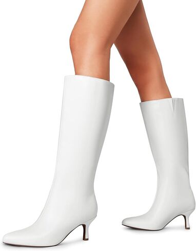DREAM PAIRS Women's Knee High Kitten Heel Boots Sexy Pointed Toe Fashion Long Tall Boots in Saudi Arabia