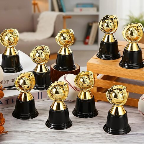Leinuosen 12 Pack Mini Football Soccer Trophies لجوائز ، و 4.5 بوصة مشاركة الذهب أكواب البلاستي in Saudi Arabia
