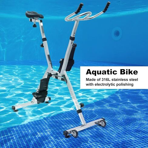Aqua Bike, Fitness Cycle For Swimming Pool, Pool Exercise Water Bike - Aquatic Cycle, Workout Equipment Machine, Fitness Training Gear for Clubs Hotels Gym Fitness Centers Home in Saudi Arabia