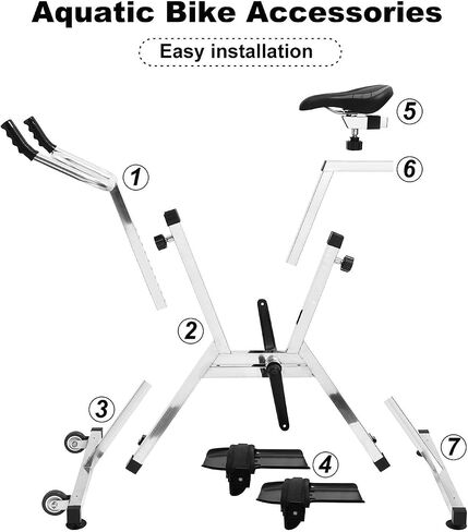 Aqua Bike, Fitness Cycle For Swimming Pool, Pool Exercise Water Bike - Aquatic Cycle, Workout Equipment Machine, Fitness Training Gear for Clubs Hotels Gym Fitness Centers Home in Saudi Arabia