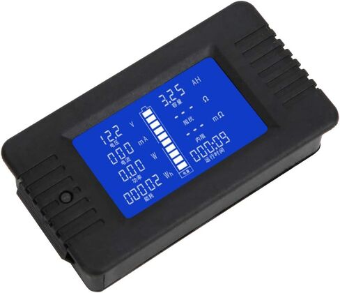 Fafeicy Battery Tester ، DC Multifunction Battery Moniter ، اختبار قدرة الطاقة الحالية للطاقة على الطاقة 0-200V (مع تحويلة 200A) in Kuwait