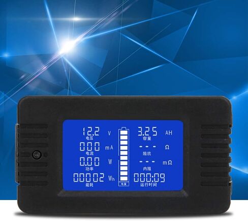 Fafeicy Battery Tester ، DC Multifunction Battery Moniter ، اختبار قدرة الطاقة الحالية للطاقة على الطاقة 0-200V (مع تحويلة 200A) in Kuwait