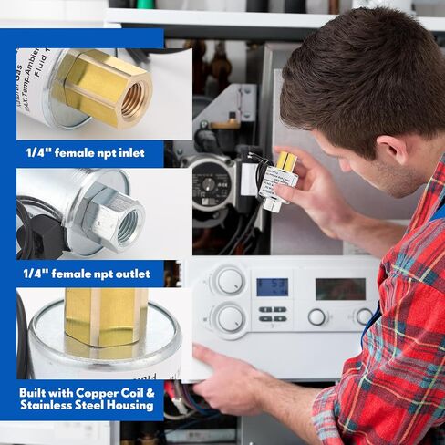 12 فولت ملف لولبي الصمام LPG البروبان 1/4 "NPT 12V 180 درجة القفل قبالة سائل البخار غاز الفولاذ المقاوم للصدأ محول للديزل غاز هواء الماء in Kuwait