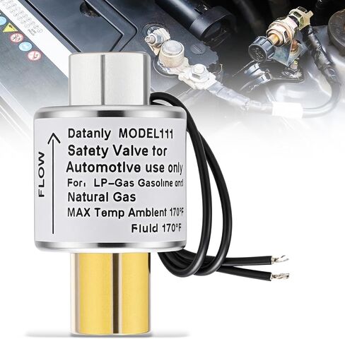 12 فولت ملف لولبي الصمام LPG البروبان 1/4 "NPT 12V 180 درجة القفل قبالة سائل البخار غاز الفولاذ المقاوم للصدأ محول للديزل غاز هواء الماء in Kuwait