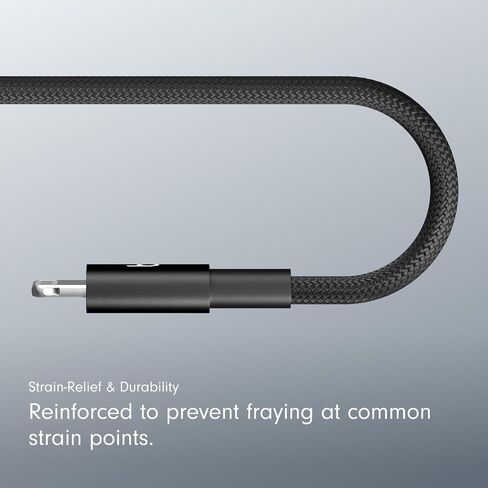 Beats USB-C إلى USB-C المنسوجة كبل الشحن السريع الشاحن المتوافق/الخالي من التشابك لأجهزة Apple & Android USB-C (1.5 متر ، 5 أقدام)-أحمر سريع in Kuwait